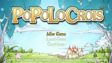 PoPoLoCrois (EU) screen shot title